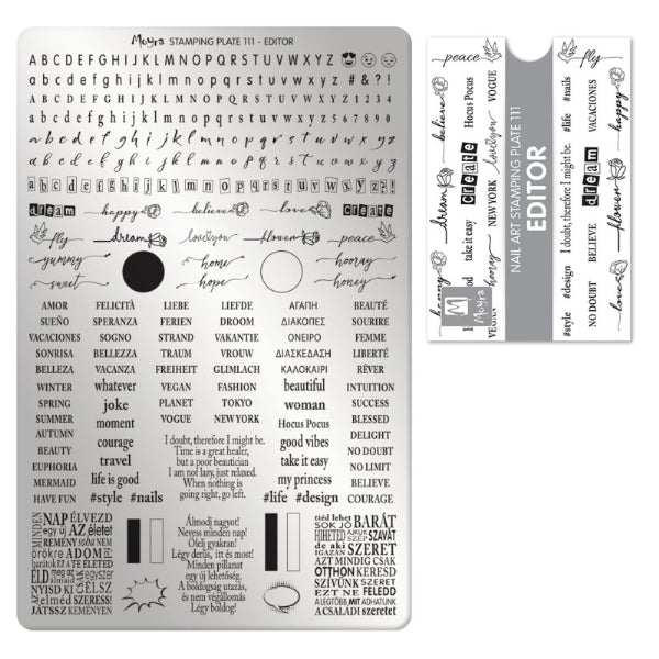 Moyra Stamping Plate 111 Editor