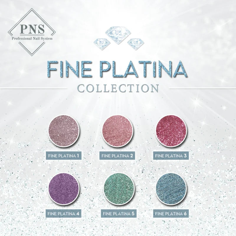 PNS Gelpolish Fine Platina c Collection (1 - 6 )  6 stuks